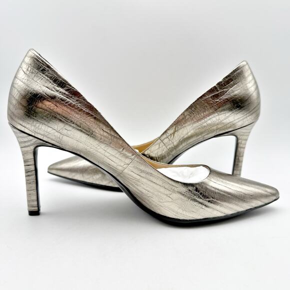 Naturalizer Womens Anna Pumps US 9.5 M EU 40.5 Graphite Grey Leather NIB - Picture 5 of 13